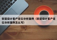 软装设计客户定位分析案例（软装设计客户定位分析案例怎么写）