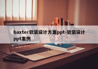 baxter软装设计方案ppt-软装设计ppt案例