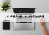 2023年房产价格（2023年房价会降吗）