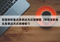 软装非形象元素表达方式有哪些（软装非形象元素表达方式有哪些?）