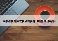 成都潮顶国际软装公司简介（成都潮顶装饰）